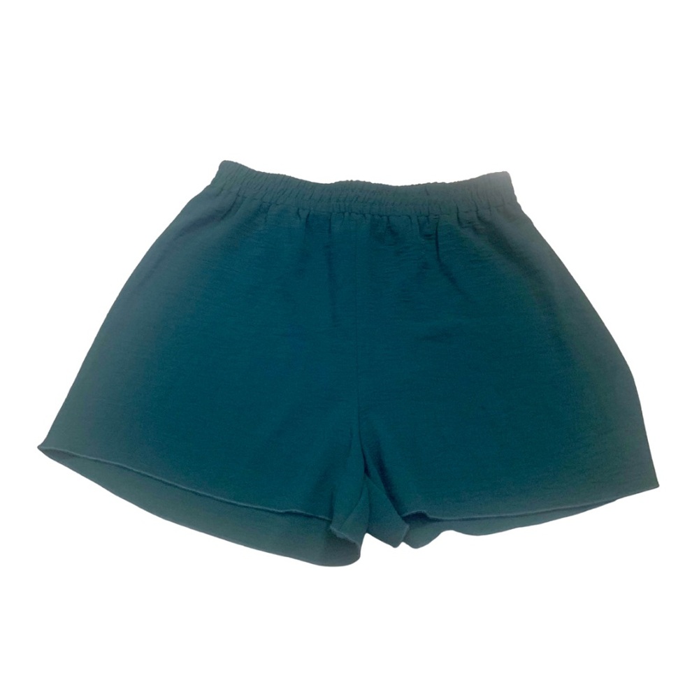 Miley + Molly SET 2 Dressy Shorts Forest Green Tan Beige Small High Rise Basics - Picture 6 of 11